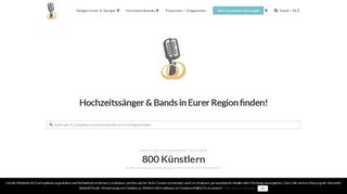 
                            2. Auf Hochzeitssaengerin.org: Sänger / Band für die Hochzeit finden