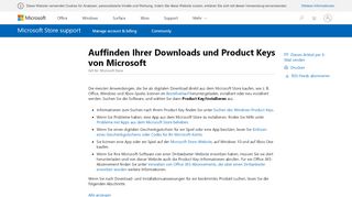 
                            6. Auffinden Ihrer Downloads und Product Keys von Microsoft