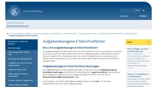 
                            4. Aufgabenbezogene E-Mail-Konten - Otto-Friedrich-Universität Bamberg