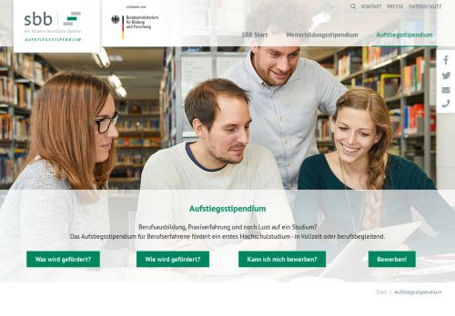 
                            3. Aufstiegsstipendium: SBB Stiftung Begabtenförderung berufliche ...