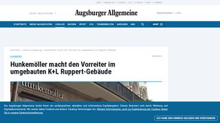
                            12. Augsburg: Hunkemöller macht den Vorreiter im umgebauten K+L ...