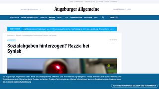 
                            9. Augsburg: Sozialabgaben hinterzogen? Razzia bei Synlab ...