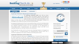 
                            9. Augsburger Aktienbank | BankingCheck.de