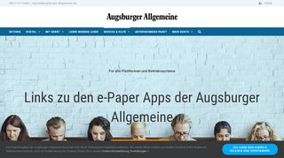 
                            11. Augsburger Allgemeine e-Paper: Login, Apps & PDF-Download