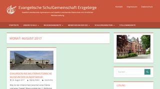 
                            10. August 2017 – Evangelische SchulGemeinschaft Erzgebirge