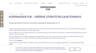 
                            2. Auktioner - Kopenhagen Fur