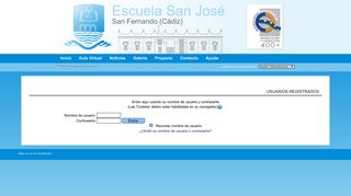 
                            6. Aula Virtual - Escuela San José: Entrar al sitio