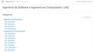 
                            1. Aula Virtual IS - IC - ICE - Ingeniería de Software UAZ