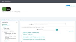 
                            7. aulabs.org: Cursos externos y espacios docentes