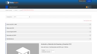 
                            8. AulaVirtual: Cursos 2018 - BiblioRedes