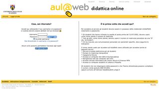 
                            5. AulaWeb - Personale Università di Genova: Login al sito