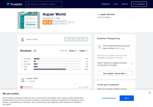 
                            7. aupair-world.net - Trustpilot