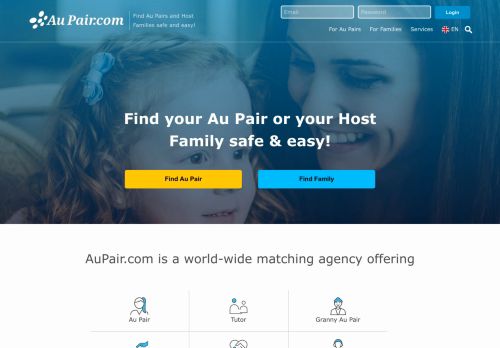 
                            2. AuPair.com: find an Au Pair or Host Family safe and easy!