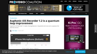 
                            13. Auphonic iOS Recorder 1.2 is a quantum leap improvement by Allan ...