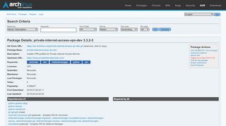 
                            6. AUR (en) - private-internet-access-vpn-dev