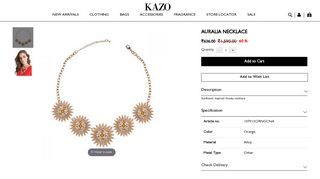 
                            12. Auralia Necklace - Kazo.com