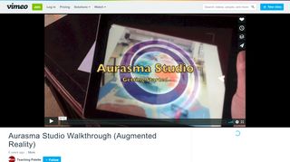 
                            11. Aurasma Studio Walkthrough (Augmented Reality) on Vimeo