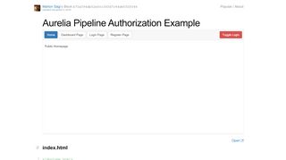 
                            10. Aurelia Pipeline Authorization Example - bl.ocks.org