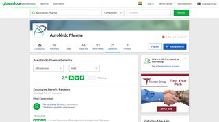 
                            11. Aurobindo Pharma Employee Benefits and Perks | Glassdoor.co.in