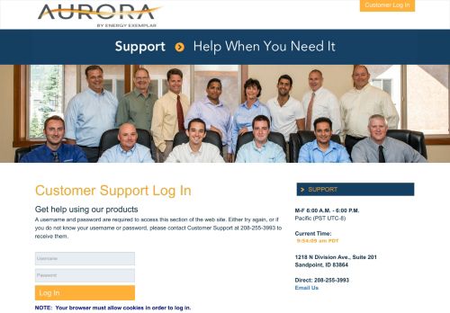 
                            11. Aurora - EPIS, LLC - Support - Energy Exemplar