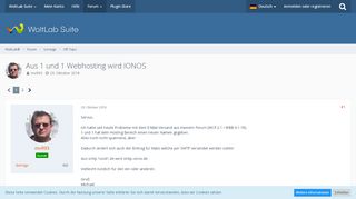 
                            8. Aus 1 und 1 Webhosting wird IONOS - Off-Topic - WoltLab® - Forum
