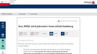 
                            8. Aus ARGE wird jobcenter team.arbeit.hamburg - FHH - Hamburg ...