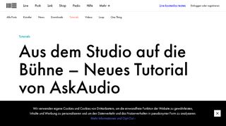 
                            13. Aus dem Studio auf die Bühne – Neues Tutorial von AskAudio | Ableton