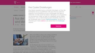 
                            13. Aus der MagentaSERVICE App wird MeinMagenta | Deutsche Telekom