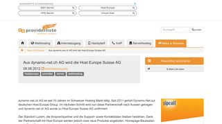 
                            1. Aus dynamic-net.ch AG wird die Host Europe Suisse AG - providerliste ...