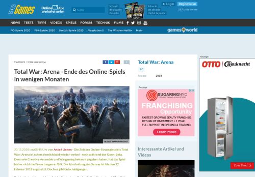 
                            4. Aus für Total War: Arena - Das Online-Strategiespiel wird abgeschaltet