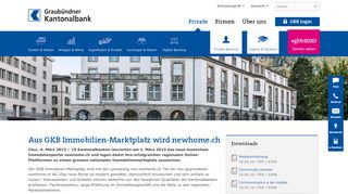 
                            4. Aus GKB Immobilien-Marktplatz wird newhome.ch