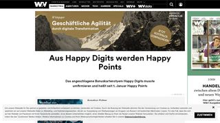 
                            7. Aus Happy Digits werden Happy Points | W&V