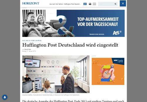 
                            7. Aus nach fünf Jahren: Huffington Post Deutschland wird eingestellt