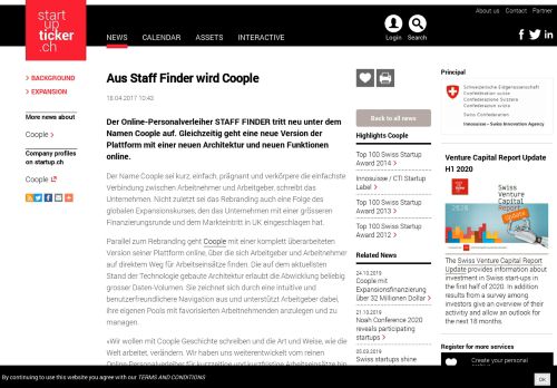 
                            9. Aus Staff Finder wird Coople Startupticker.ch | The Swiss Startup ...