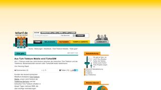 
                            5. Aus Türk Telekom Mobile wird TürkeiSIM - teltarif.de News