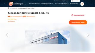 
                            10. Ausbildung Alexander Bürkle GmbH & Co. KG - freie Ausbildungsplätze