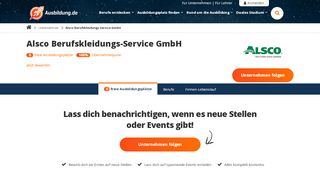 
                            8. Ausbildung ALSCO - freie Ausbildungsplätze - Ausbildung.de