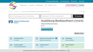 
                            8. Ausbildung Bankkaufmann Volksbank Raiffeisenbank Itzehoe