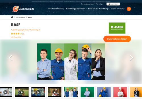 
                            8. Ausbildung BASF - freie Ausbildungsplätze - Ausbildung.de