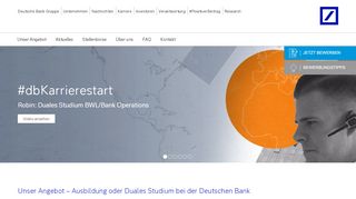 
                            12. Ausbildung bei der Deutschen Bank – Deutsche Bank