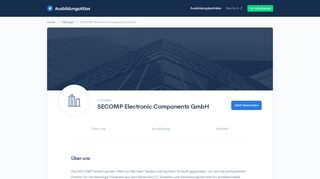 
                            8. Ausbildung bei SECOMP Electronic Components GmbH in Ettlingen ...