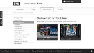 
                            12. Ausbildung bei SWE - Stadtwerke Erfurt Gruppe