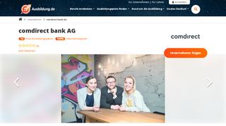 
                            10. Ausbildung comdirect bank AG - freie Ausbildungsplätze