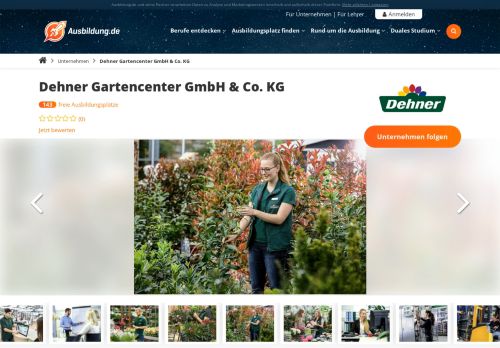 
                            8. Ausbildung Dehner Gartencenter GmbH & Co. KG - freie ...