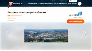 
                            10. Ausbildung duisport – Duisburger Hafen AG - freie Ausbildungsplätze