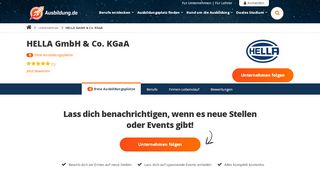 
                            13. Ausbildung HELLA - HELLA GmbH & Co. KGaA im Interview