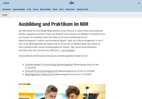 
                            4. Ausbildung im NDR | NDR.de - Der NDR - Karriere - Ausbildung