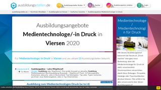 
                            10. Ausbildung Medientechnologe/-in Druck Viersen 2019 - Aktuelle ...