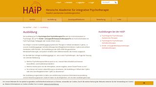 
                            2. Ausbildung Psychotherapie: Hessische Akademie für integrative ...