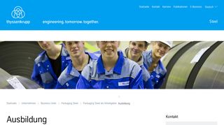 
                            10. Ausbildung > Rasselstein ... - ThyssenKrupp Steel